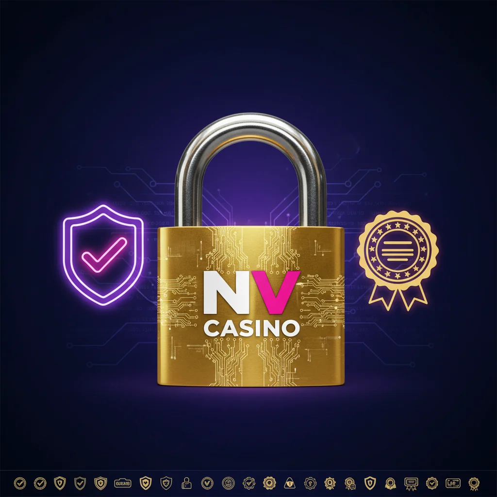 Λουκέτο ασφαλείας με πιστοποιητικά — αξιοπιστία NV Casino