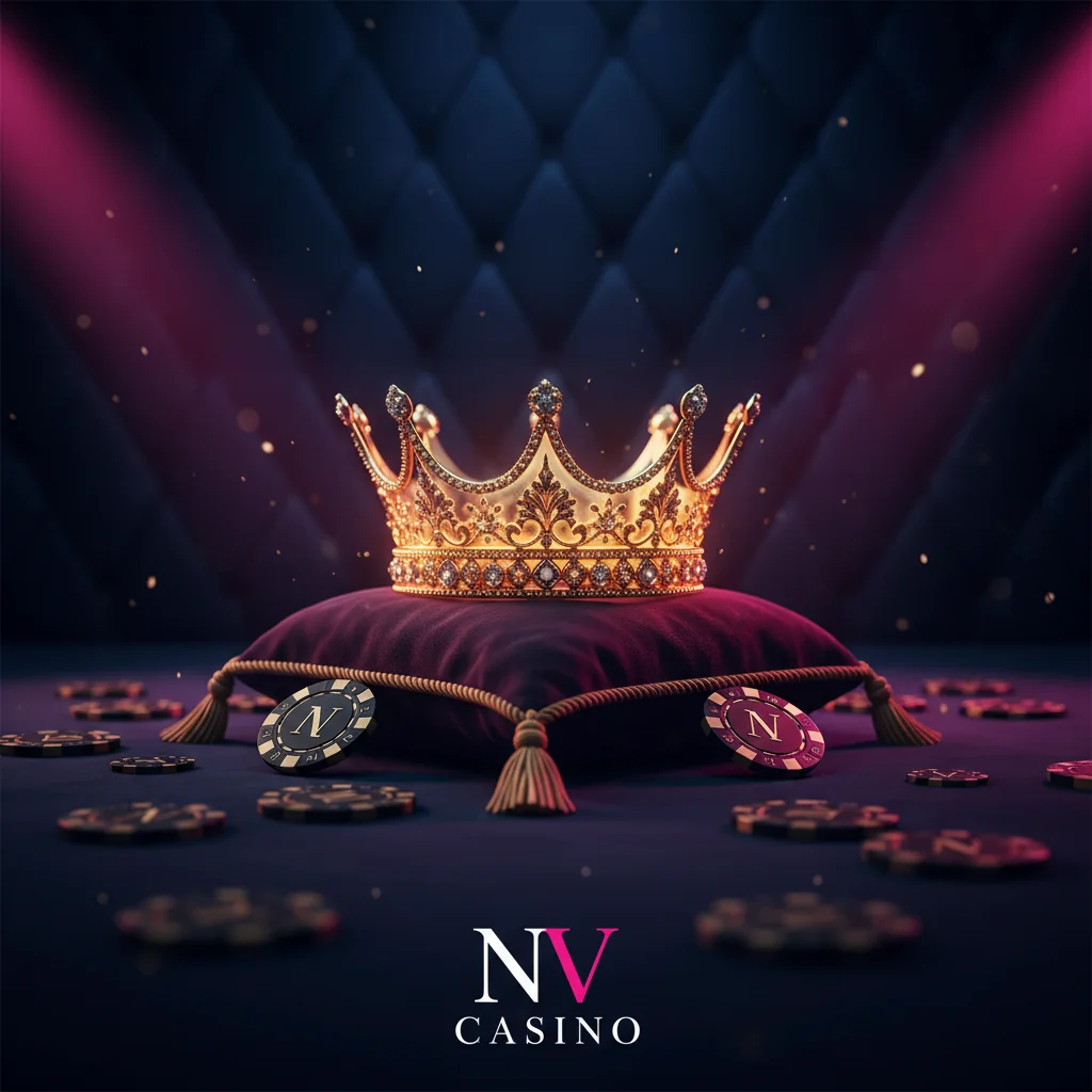 Κορώνα VIP με NV Casino chips — welcome bonus πακέτο